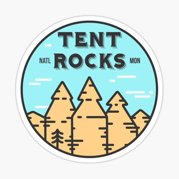 Kasha-Katuwe Tent Rocks National Monument New Mexico - Day Sticker