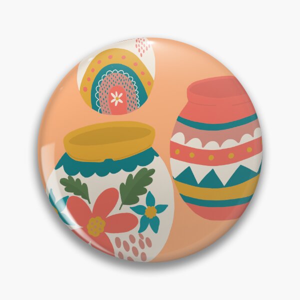 Artikelvorschau, Joyful Pots – Afrohemischer Sonnenschein entworfen und verkauft von Vicci Lou Illustration .