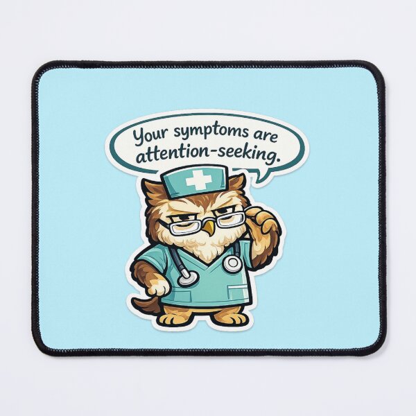 Item preview, Nurse Owl Sarcastic Medical Healthcare Worker Gift designed and sold by Gentlestate.