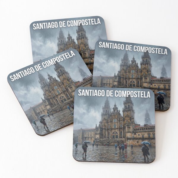 Item preview, Santiago de Compostela Spain Poster - Historic Cathedral Wall Art designed and sold by ryanguas.
