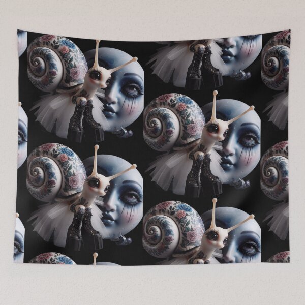 Item preview, Ethereal Floral Snail Goth Fantasy designed and sold by LujziWorld.