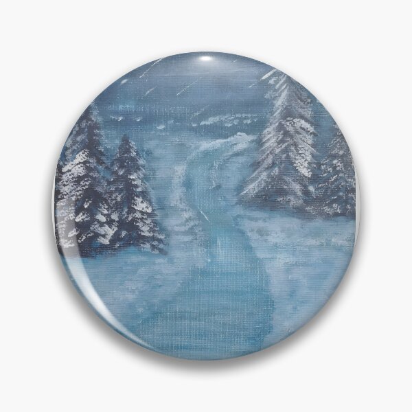 Item preview, Hand-painted Winter Landscape Original Acrylic Painting designed and sold by Sitred123.