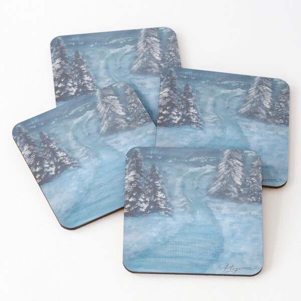 Item preview, Hand-painted Winter Landscape Original Acrylic Painting designed and sold by Sitred123.