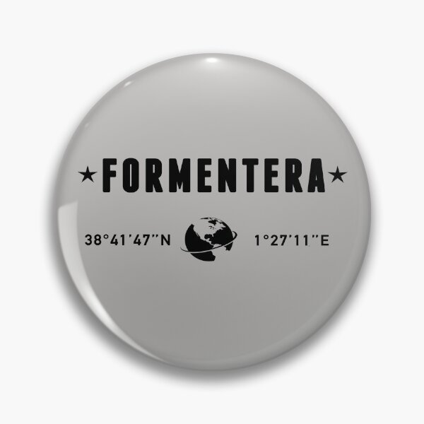 Item preview, Formentera Spain Coordinates Globe Typography designed and sold by capricedefille.