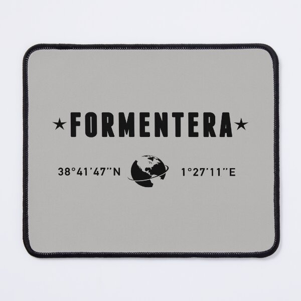 Item preview, Formentera Spain Coordinates Globe Typography designed and sold by capricedefille.