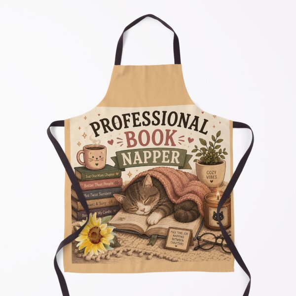 Item preview, Professional Book Napper – Cute Cat Book Lover Design designed and sold by MotylekAnia.