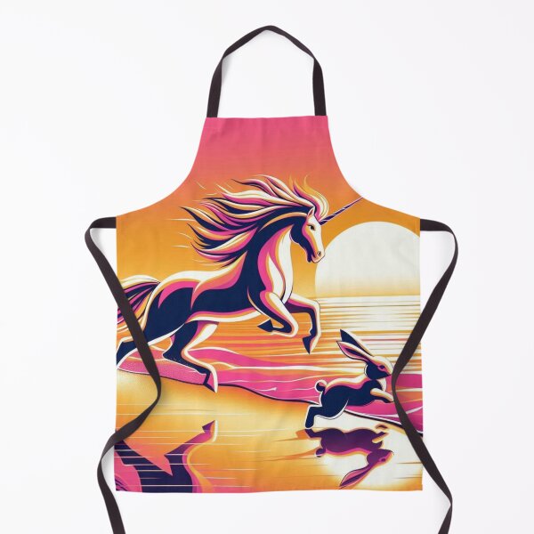 Item preview, Unicorn and Rabbit at Sunset – Whimsical Fantasy Design designed and sold by Dogandesighn.