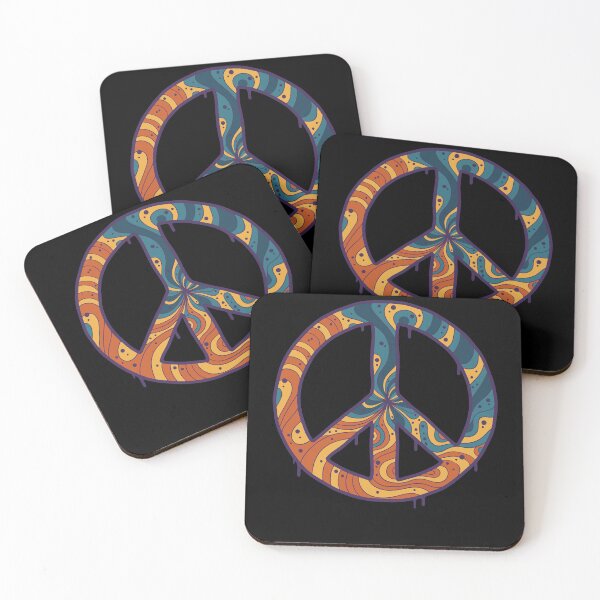 Item preview, trippy festival hippie peace sign rave designed and sold by LuminOrb.