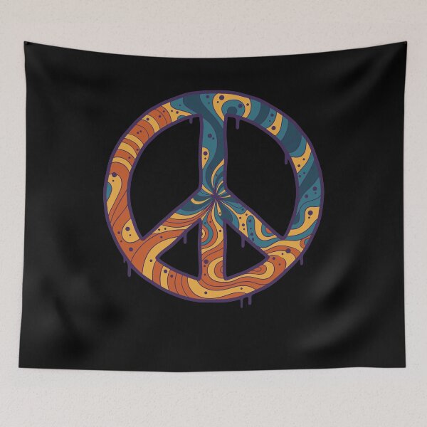 Item preview, trippy festival hippie peace sign rave designed and sold by LuminOrb.