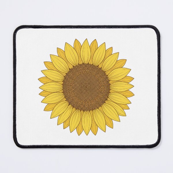 Item preview, Detailed Yellow Sunflower Botanical Illustration Art designed and sold by Opal Aura .