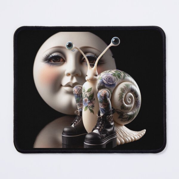 Item preview, Celestial Snail with Floral Tattoos designed and sold by LujziWorld.