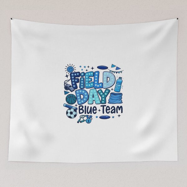 Item preview, Field Day Shirts Blue Team Teachers Student Kids Fun Day designed and sold by cass-vale-lab.