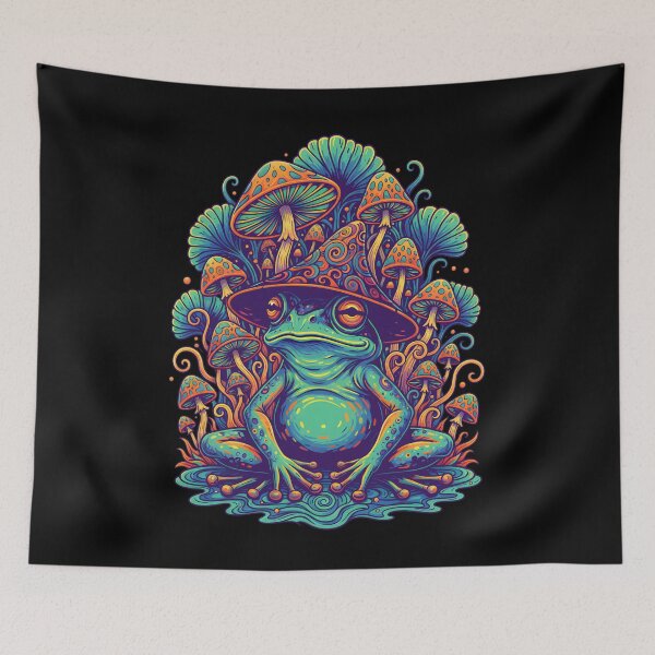 Item preview, Trippy Festival Hippie Mushroom Tie Dye Rave designed and sold by LuminOrb.