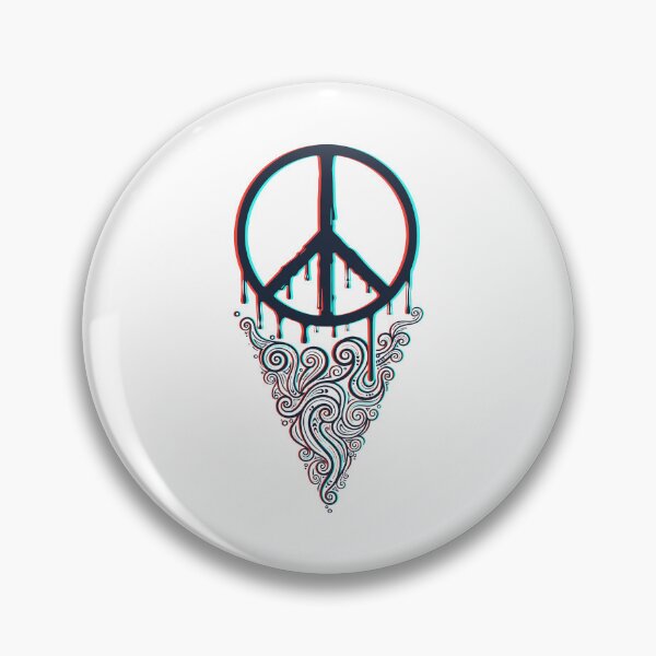 Item preview, trippy festival hippie mushroom peace sign rave designed and sold by LuminOrb.