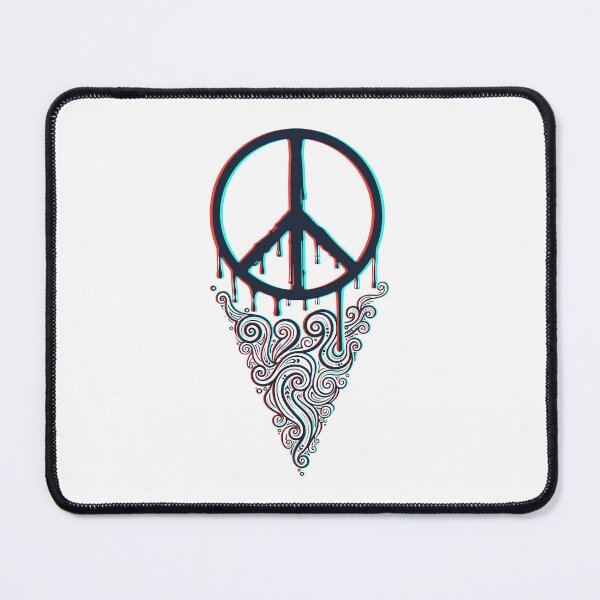 Item preview, trippy festival hippie mushroom peace sign rave designed and sold by LuminOrb.