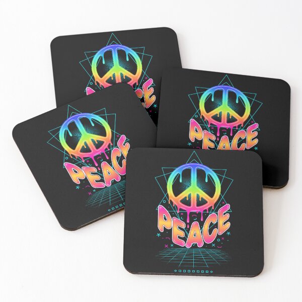 Item preview, trippy festival Peace Hippie Rave designed and sold by LuminOrb.