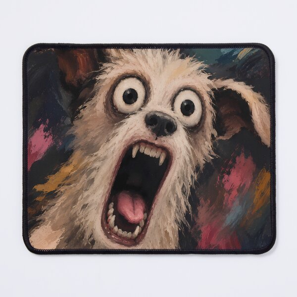 Item preview, Crazy Screaming Dog Horror Art designed and sold by VitSArt.