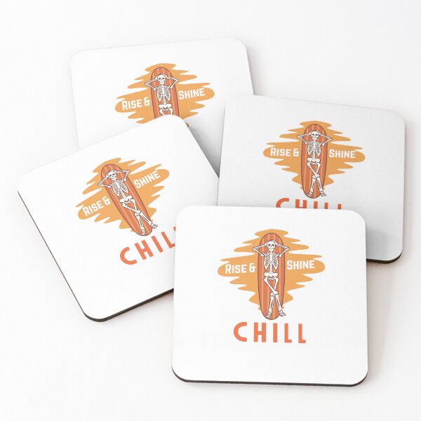 Item preview, Rise & Shine Chill Retro Skeleton Graphic designed and sold by SoftAuraStudi0.