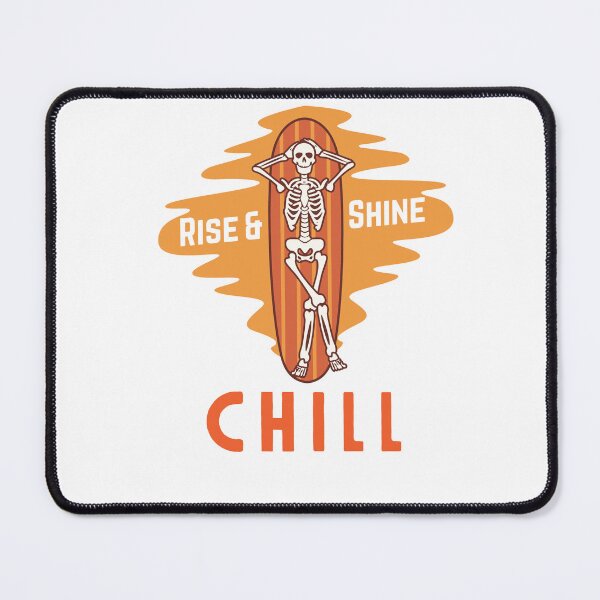 Item preview, Rise & Shine Chill Retro Skeleton Graphic designed and sold by SoftAuraStudi0.