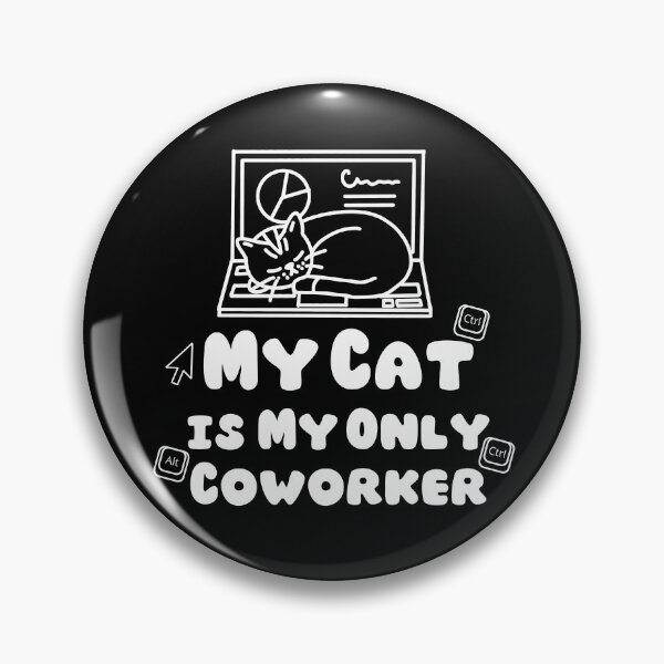 Item preview, My Cat Is My Only Coworker – Data Analyst and Spreadsheet Life Humor. designed and sold by spreadsheetcafe.