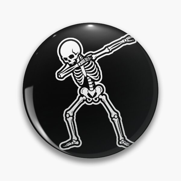 Item preview, Dancing Skeleton Dab Sticker | Funny Halloween Meme Art designed and sold by Olivra.
