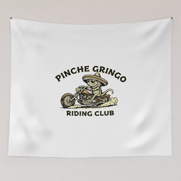 Item preview, Pinche Gringo Riding Club Motorcycle Lizard designed and sold by cass-vale-lab.