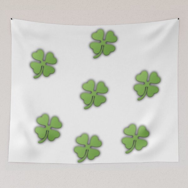 Item preview, Lucky Four Leaf Clover Pattern on Black designed and sold by Faali950.