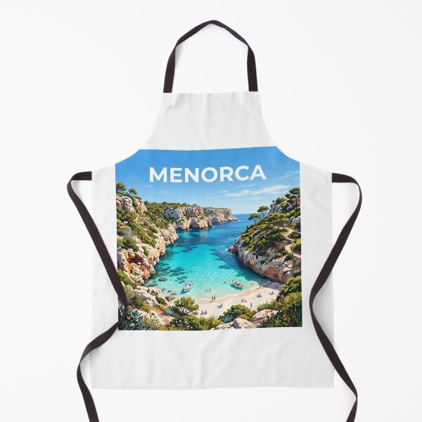 Item preview, Menorca Spain Coastal Poster - Turquoise Mediterranean Beach Art designed and sold by ryanguas.