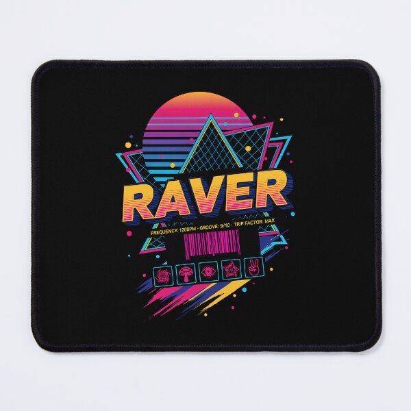 Item preview, Raver Hippie Music Trippy Mushroom Tie Dye Rave designed and sold by LuminOrb.