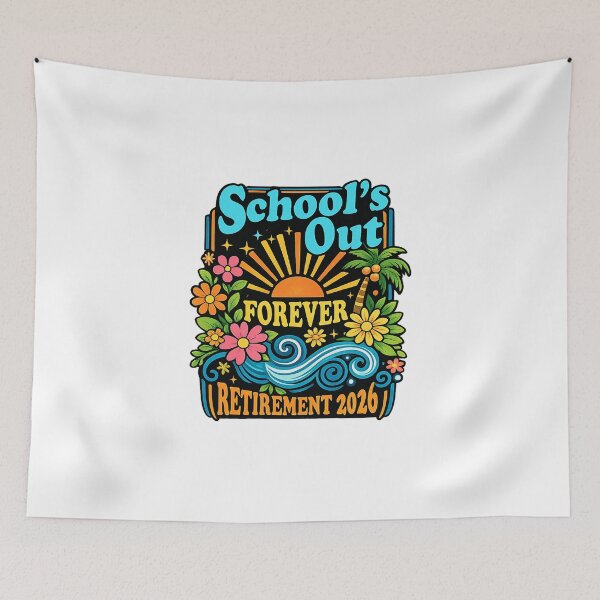 Item preview, School's Out Forever Funny Retired Teacher Retirement 2026 designed and sold by cass-vale-lab.