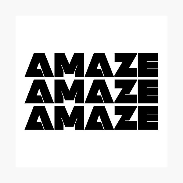 Item preview,  AMAZE Futuristic Sci-Fi Typography Gift for Science Fiction Lovers designed and sold by tarzbol.