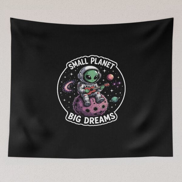 Item preview, Small Planet Big Dreams | Cute Alien Astronaut Space Design designed and sold by TheZyro.