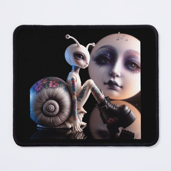 Item preview, Moonlit Dreamer Tattooed Snail designed and sold by LujziWorld.
