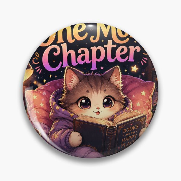 Item preview, Just One More Chapter Cute Book Lover Cat designed and sold by Ayush Shop.