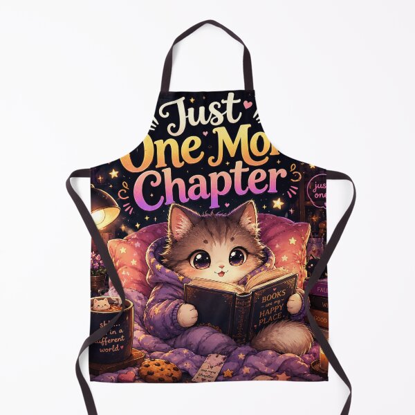 Item preview, Just One More Chapter Cute Book Lover Cat designed and sold by Ayush Shop.