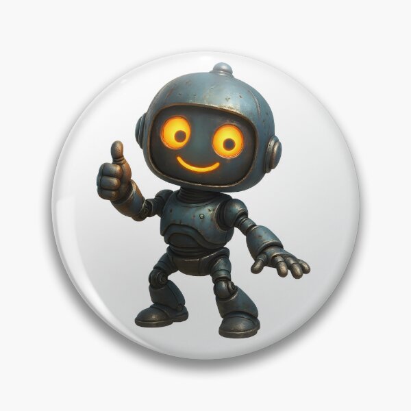 Item preview, Robot amigable – Diseño de robot lindo y feliz designed and sold by Yomere.