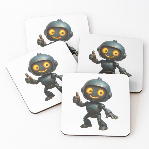 Item preview, Friendly Robot – Cute Happy Robot Design designed and sold by Yomere.