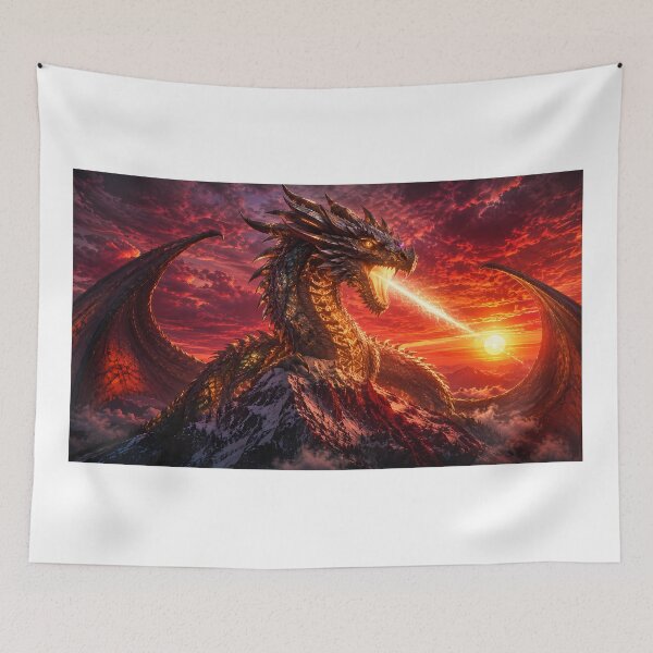 Item preview, Ancient Dragon Guardian Sacred Mountain designed and sold by Bossygraphicske.