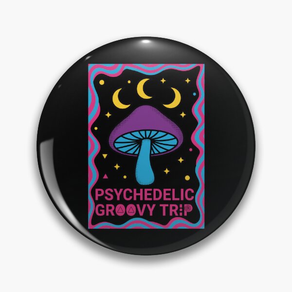 Item preview, trippy festival Hippie Mushroom Groovy Trip designed and sold by LuminOrb.