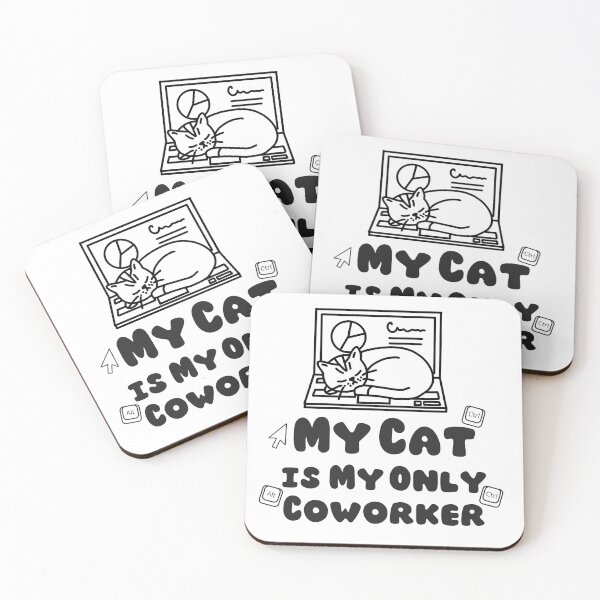 Item preview, My Cat Is My Only Coworker – Data Analyst and Spreadsheet Life Humor. designed and sold by spreadsheetcafe.