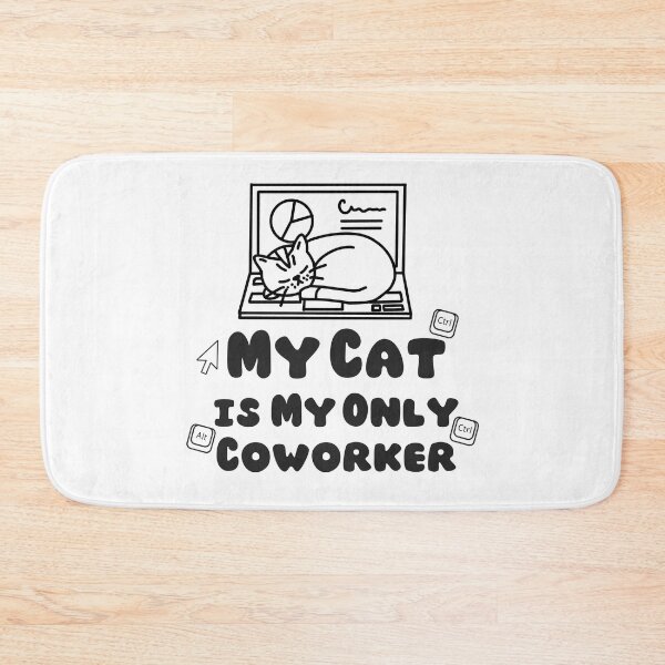 Item preview, My Cat Is My Only Coworker – Data Analyst and Spreadsheet Life Humor. designed and sold by spreadsheetcafe.