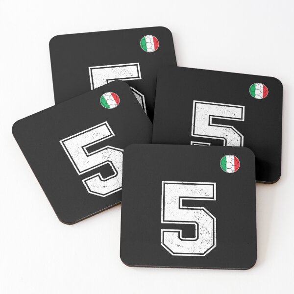 Item preview, Italy Soccer Number 5 Vintage Sports Fan designed and sold by RoyesButler.