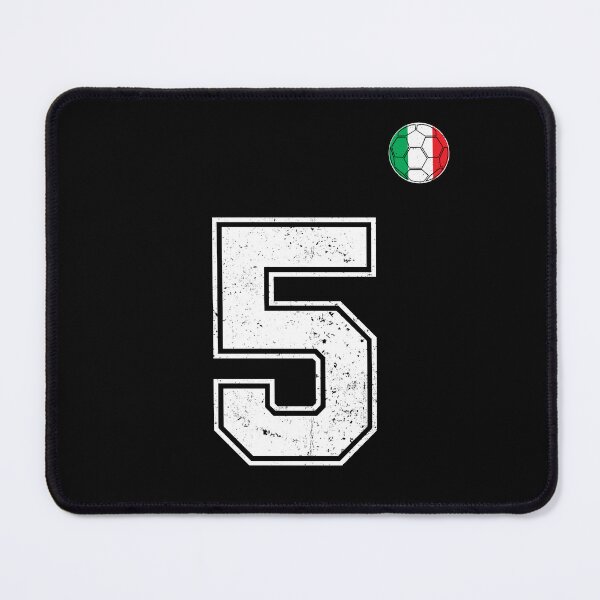 Item preview, Italy Soccer Number 5 Vintage Sports Fan designed and sold by RoyesButler.