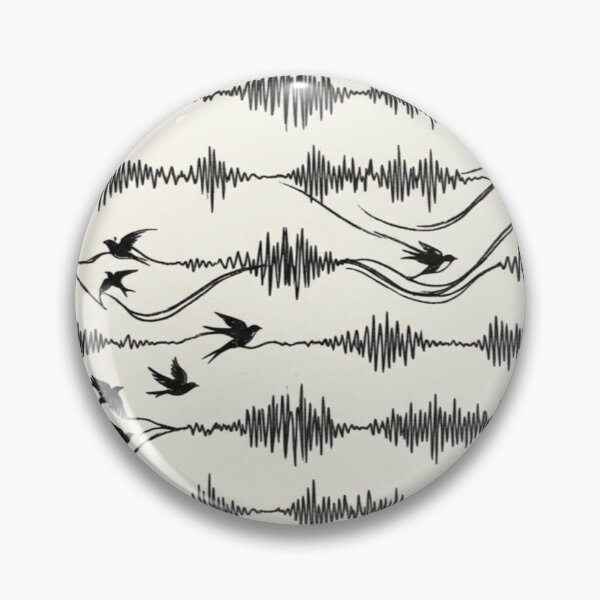 Item preview, The Emotional Frequency - Minimalist Soundwave & Birds Pattern designed and sold by InnerwayStudio.