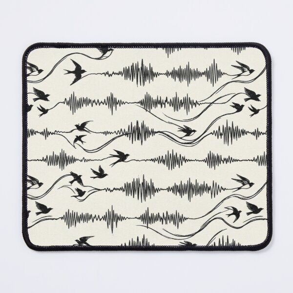 Item preview, The Emotional Frequency - Minimalist Soundwave & Birds Pattern designed and sold by InnerwayStudio.