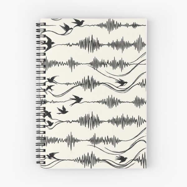 Item preview, The Emotional Frequency - Minimalist Soundwave & Birds Pattern designed and sold by InnerwayStudio.