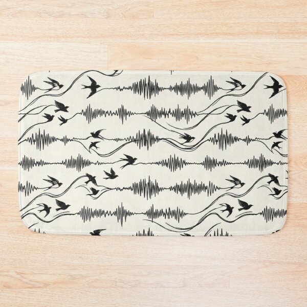 Item preview, The Emotional Frequency - Minimalist Soundwave & Birds Pattern designed and sold by InnerwayStudio.