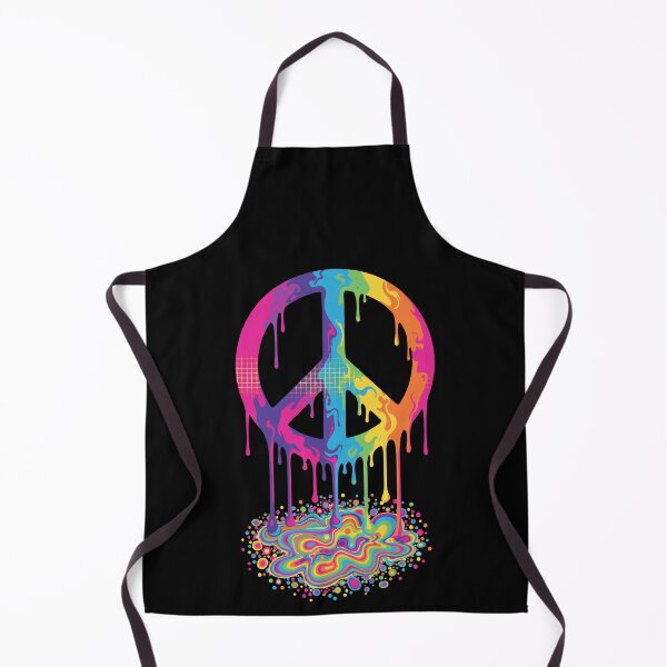 Item preview, trippy festival hippie mushroom tie dye peace sign designed and sold by LuminOrb.