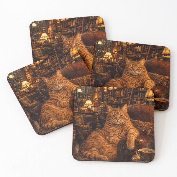 Item preview, "The Bookshop Cat  designed and sold by Bossygraphicske.