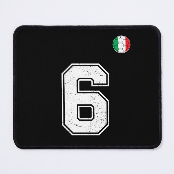 Item preview, Italy Soccer Number 6 Vintage Sports Fan designed and sold by RoyesButler.